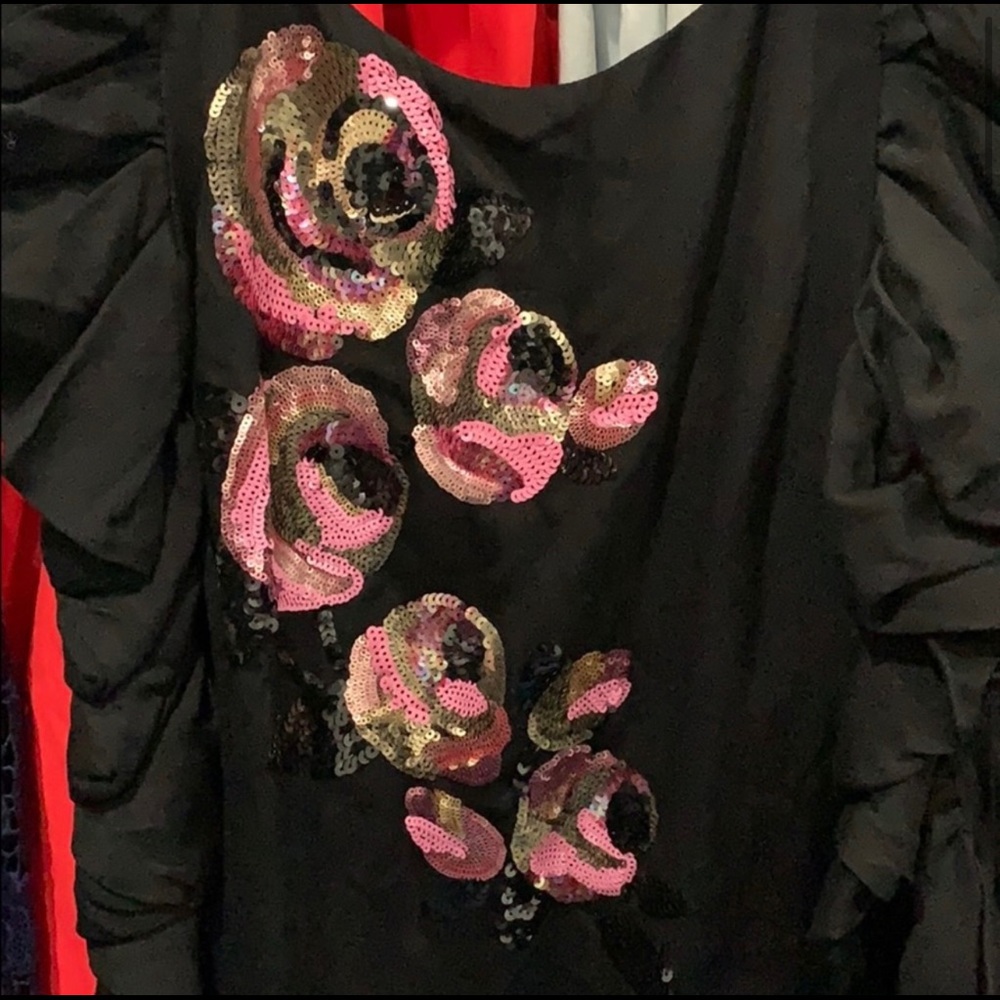 Kate Spade sequin black dress - Picture 3 of 5